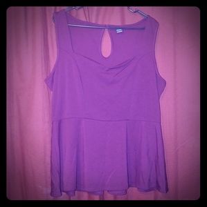 Torrid Maroon Peplum Top